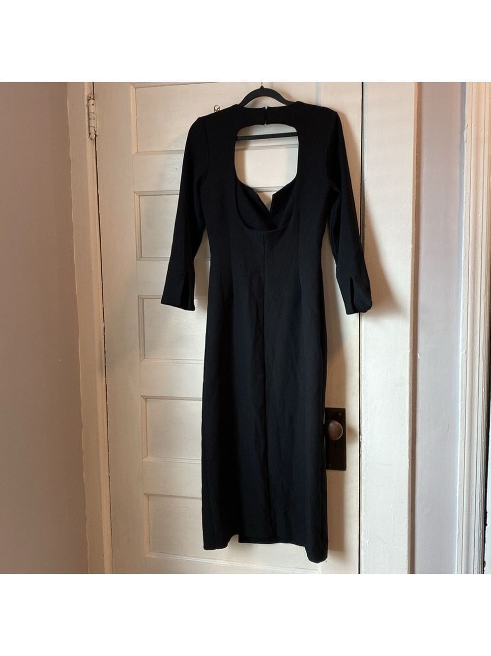 NWT Zara Square Neck Midi Dress, Size S - Picture 10 of 15